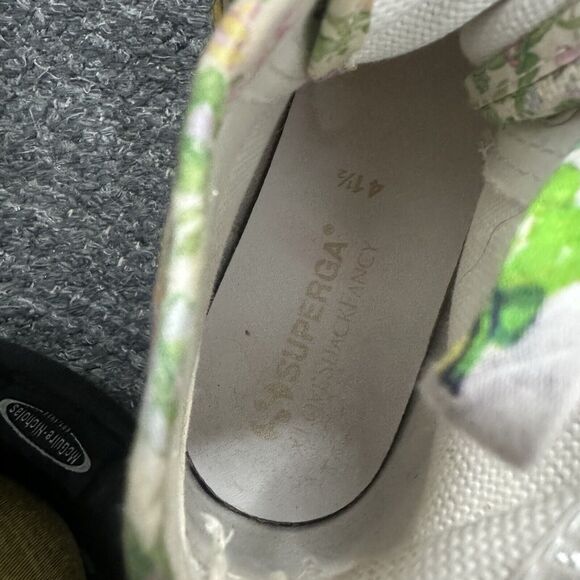 Loveshackfancy X Superga Floral High Top Sneakers Women 10.5 Floral Strawberry - Picture 7 of 16